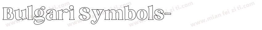 Bulgari Symbols字体转换